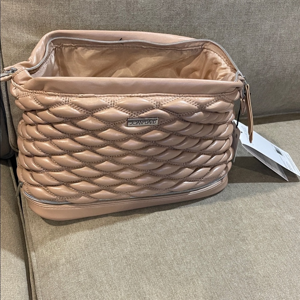 Joan & David Blush Braided Shoulder Bag